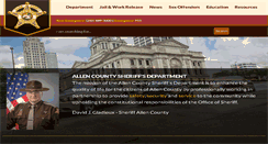 Desktop Screenshot of allencountysheriff.org