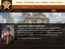 Tablet Screenshot of allencountysheriff.org